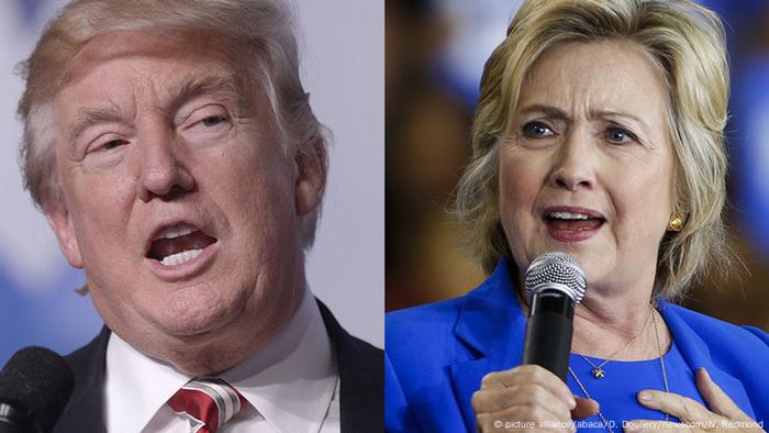 Kombibild Trump Clinton