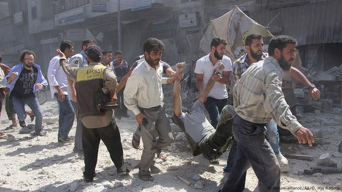 Syrien Idlib Luftangriff Syrische Armee Verletzte 