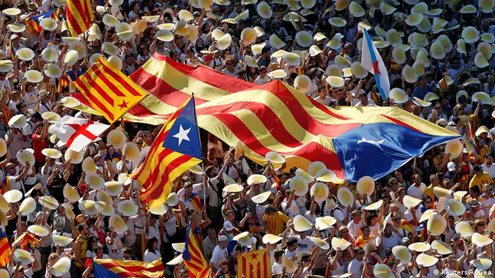 Spanien Großkundgebung für Unabhängigkeit Kataloniens in Barcelona