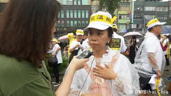 Taiwan Protest von Vertretern des Tourismusgewerbes Rong huiyun