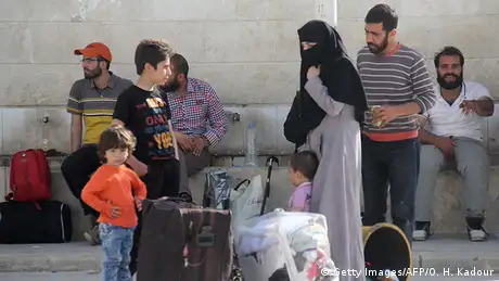 Syrien Idlib Flüchtlinge aus Madaja (Foto: Getty Images/AFP)