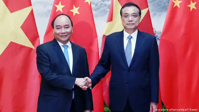 Li Keqiang China und Nguyen Xuan Phuc Vietnam Premierminister Peking China