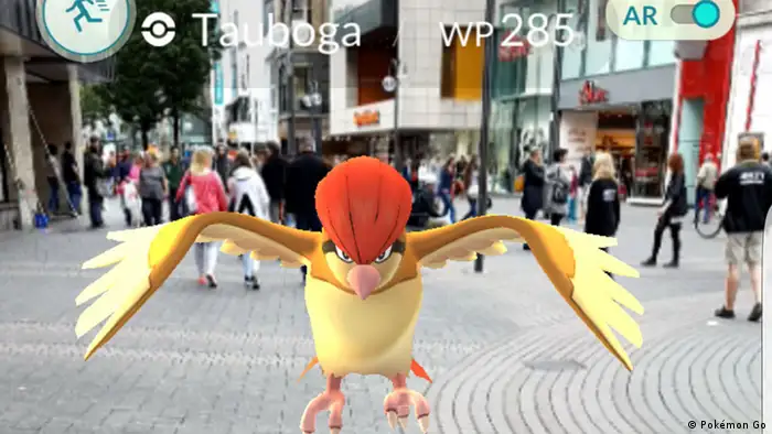 Screenshot Pokémon Go auf einem Smartphone