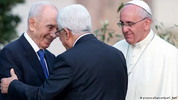 Israel 2014 - Präsident Schimon Peres & Mahmud Abbas & Papst Franziskus
