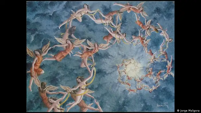 Cuadro de pequeño formato que hace volar la imaginación. 