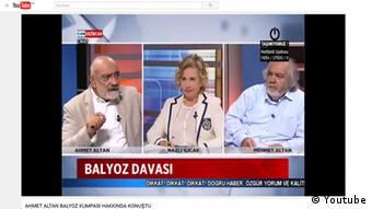 Screenshot Youtube Journalisten Ahmet Altan Nazlı Ilıcak und Mehmet Altan