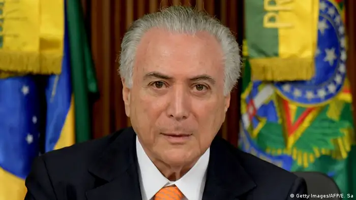 Brasilien Präsident Michel Temer (Getty Images/AFP/E. Sa)