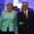 Канцлерка ФРН Анґела Меркель з президентом Франції Франсуа Олландом