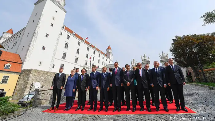 Slowakei EU Gipfel in Bratislava Gruppenfoto