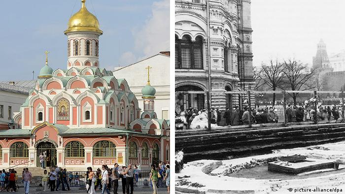 Bildkombo BG Kirchen in Russland Kasaner Kathedrale, Moskau
Foto links: picture alliance/ZB/J. Kalaene
Foto rechts: Gemeinde der Kasaner Kathedrale
