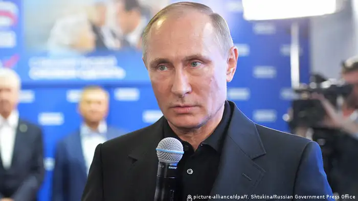 Russland Parlamentswahlen Putin Wahlparty
