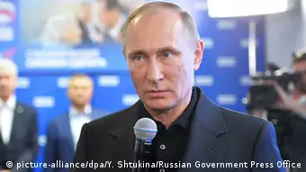 Russland Parlamentswahlen Putin Wahlparty