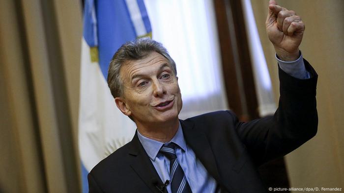Argentinien Präsident Mauricio Macri