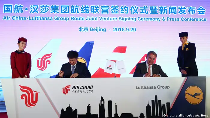 Asien Peking Kooperation Air China & Lufthansa