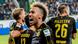 Dortmunds Pierre-Emerick Aubameyang bejubelt einen Treffer und schreit ins Publikum (Foto: picture-alliance/dpa/P. Steffen) Dortmunds Pierre-Emerick Aubameyang bejubelt einen Treffer und schreit ins Publikum (Foto: picture-alliance/dpa/P. Steffen)