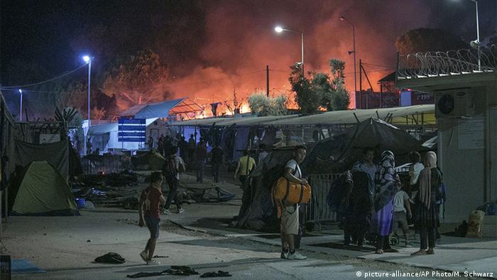 Slike s Lezbosa koje su obišle svijet - požar u izbjegličkom kampu Moriji