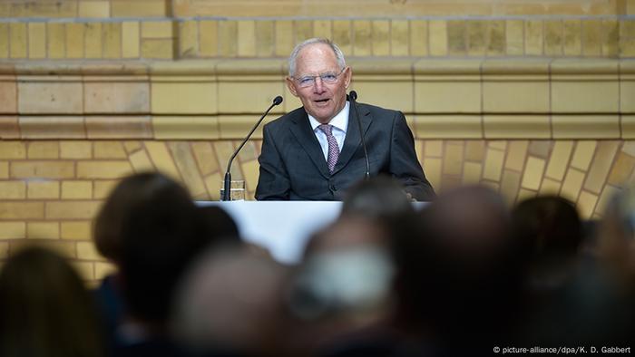 Wolfgang Schäuble als Laudator in Berlin (Foto: dpa)