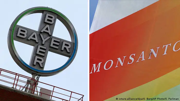 Kombo-Bild Bayer-Monsanto