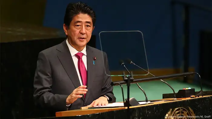 USA japanischer Premierminister Shinzo Abe beim UN-Generalversammlung