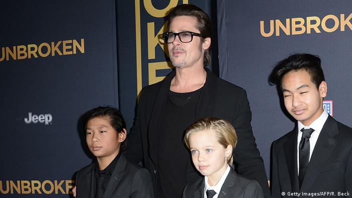 Brad Pitt with children