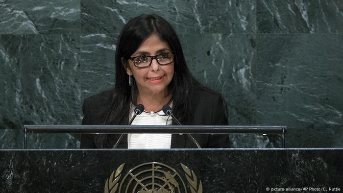 UN Generalversammlung Delcy Eloina Rodriguez Gomez (picture-alliance/AP Photo/C. Ruttle)