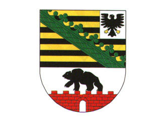 Das Wappen von Sachsen-Anhalt