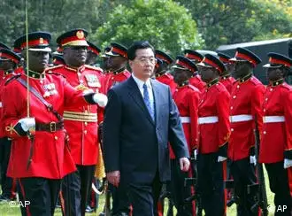 中国国家主席胡锦涛访问肯尼亚
