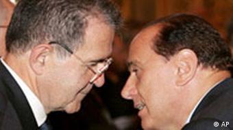 Romano Prodi und Silvio Berlusconi
