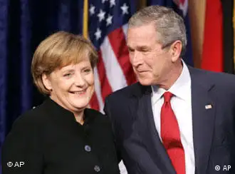 Merkel invited Bush back to Germany on her second visit to the USA