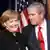 Merkel y Bush durante una cena en mayo pasado en Washington.