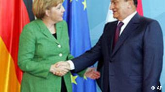 Deutschland Ägypten Hosni Mubarak in Berlin bei Angela Merkel