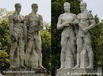 Karl Albiker's statues at the stadium