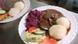 A plate of traditional Bavarian food A plate of traditional Bavarian food