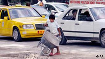 Roma street child in Albania
