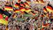 Germany fans waving flags