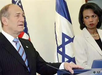 美国国务卿赖斯会晤以色列总理奥尔默特