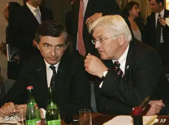 德国外长施泰因迈尔和法国外长杜斯特－布拉齐
