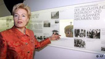 Steinbach at an expellee exhibit