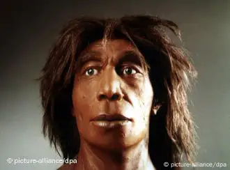 Gesicht eines Neandertalers, wie es aussehen könnte. (Photo: picture alliance)