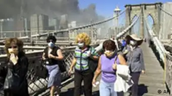 Bildgalerie 11. September 2001 Brooklyn Bridge