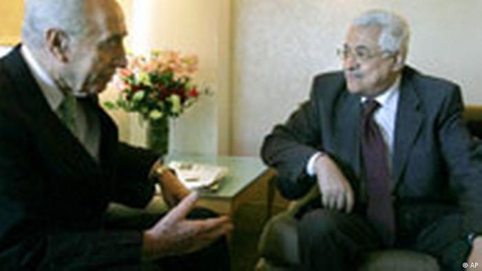 Treffen zwischen Schimon Peres und Machmud Abbas in New York