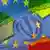 پرچمهای ایران و اتحادیه اروپا