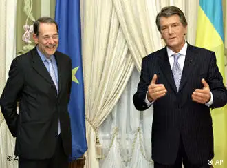 索拉纳与乌克兰总统尤先科