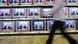 Televisions in Russia with Putin giving speech Televisions in Russia with Putin giving speech