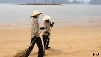 Vietnam, Alltag, Strandarbeiter