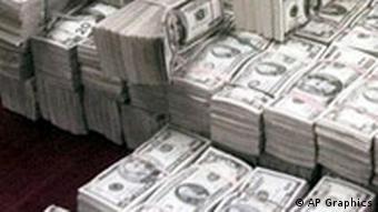 Bundles of US dollars