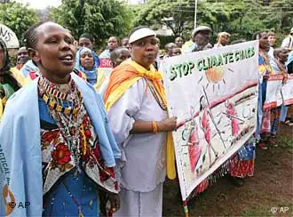 肯尼亚妇女抗议工业国的环境政策