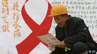 China Welt Aids Tag Symbolbild