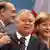 Chirac, Kaczynski, Merkel head shots