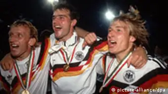 Fußball-WM 1990: Brehme, Berthold und Klinsmann